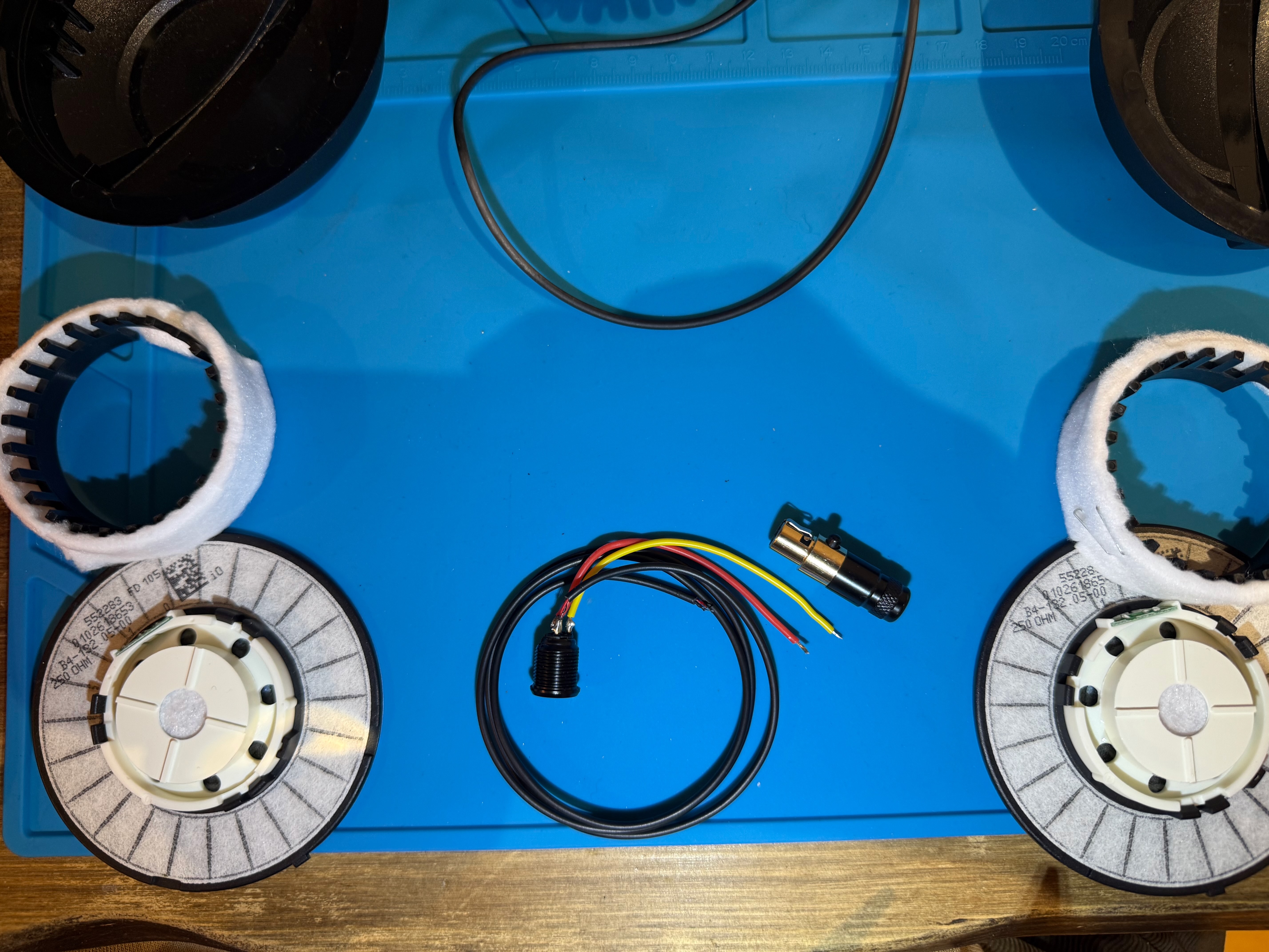 Disassembled drivers & new connector